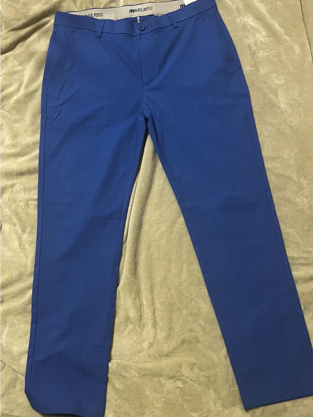 Men's Blue 34x32 MAELREG Proflex Golf Pants
